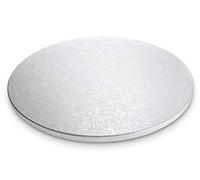 Städter 900028 Cake Board, plateau à gâteau rond à gâteau, plastique, blanc, 30 x 30 x 1,2 cm