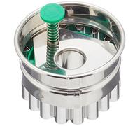 Städter 954374 étoile découpoirs avec éjecteurs, Petit, Acier Inoxydable, Argenté/Vert, 4 x 4 x 4 cm