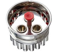 Städter Découpoirs avec éjecteurs Linz 966056, 3 trous, acier inoxydable, argent/rouge, 4,8 cm