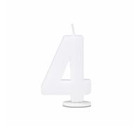 Städter Bougies Chiffre 4 avec support Chiffre Bougies d'anniversaire Bougie ...