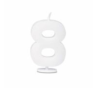 Städter Bougies Chiffre 8 avec support Chiffre Bougies d'anniversaire Bougie ...