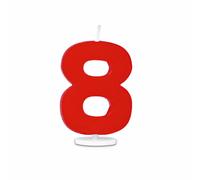 Städter Bougies Chiffre 8 avec support Chiffre Bougies d'anniversaire Bougie ...