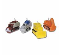 Städter Bougies Véhicules de chantier Set de 4 bougies d'anniversaire Bougie ...