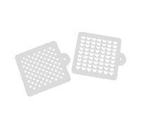 Staedter Cœur et Dot Décor Pochoirs, Blanc, 2 pièces