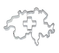 Staedter Embossing Suisse Emporte-pièce en fer blanc avec croix Argenté 8,5 x 30 x 30 cm
