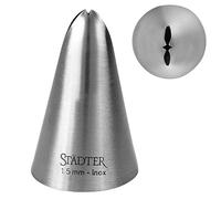 Staedter Embout de Feuille, Argent, Acier Inoxydable, Silver, 15 mm