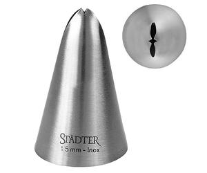 Staedter Embout de Feuille, Argent, Acier Inoxydable, Silver, 15 mm