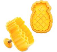 Städter Emporte-pièce à gaufrer avec éjecteur Ananas, emporte-pièce, moule à biscuits, biscuits, plastique, 5 cm, 171770
