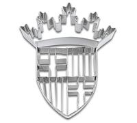 Städter Emporte-pièce en Acier Inoxydable Motif Armoiries Barcelona Argenté 9 cm