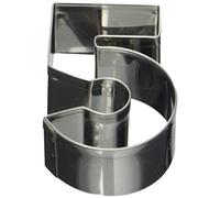 Staedter Emporte-pièce en forme de chiffre 5, 7 cm, en acier inoxydable, argenté, 30 x 30 x 30 cm