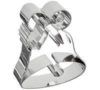 Staedter Emporte-pièce en Forme de Cloche en Relief Argenté 7,5 x 6 x 2 cm