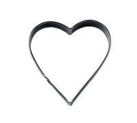 Staedter Emporte-pièce en Forme de cœur pour gâteaux, en Acier Inoxydable, incliné, en Argent, Acier Inoxydable, Silver, 9.5 cm