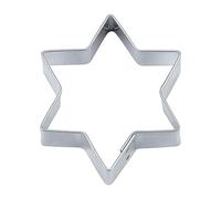 Staedter Emporte-pièce en Forme de Fer Blanc étoile à 6 Branches, Argent, Fer-Blanc, Silver, 15 x 3 cm