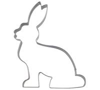 Staedter Emporte-pièce en Forme de Lapin Assis Argenté, Acier Inoxydable, Silver, 6.5 cm