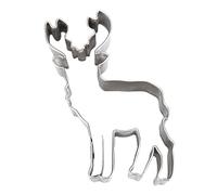 Staedter Emporte-pièce en Forme de Renne, Argent, Acier Inoxydable, Silver, 8 cm