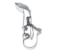 Staedter Emporte-pièce en Forme de Saxophone, Argent, 6 cm