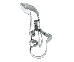 Staedter Emporte-pièce en Forme de Saxophone, Argent, 6 cm