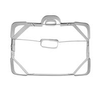 Staedter Emporte-pièce en Forme de Valise, Argent, Acier Inoxydable, Silver, 7.5 cm