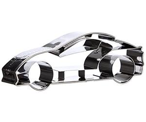 Staedter Emporte-pièce en forme de voiture de sport, 9 cm, en acier inoxydable, argenté, 9 x 30 x 30 cm