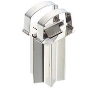 Staedter Emporte-pièce professionnel pliable en forme d'étoile de cannelle, 4 cm, en acier inoxydable, argenté