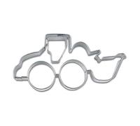 Staedter Excavatrice ou Wheel Loader gaufrage Cookie Cutter, Argent, 10 cm