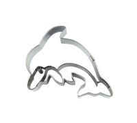 Staedter Fer Blanc Emporte-pièce en Forme de Dauphin, Argent, 6.5 cm