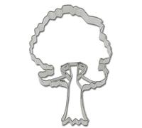 Staedter Ficus Arbre Forme Cookie Cutter, Argent