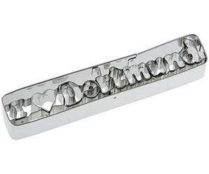 Staedter I Love Dortmund Forme Cookie Cutter, Argent