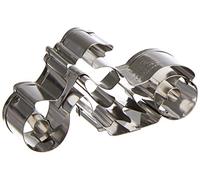 Staedter Moto gaufrage Cookie Cutter, Argent, 7 cm