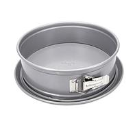 Städter Moule à charnière avec Fond Plat Argenté Diamètre 24 x 7 cm, Moule à Gâteaux