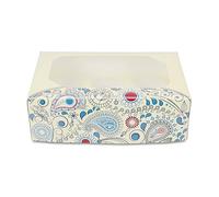Staedter Paisley à Muffins et Cupcakes Box Set pour 6 Tasses, Multicolore, 2 pièces