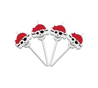 Staedter Pirates clés Ensemble de Bougies, Blanc, 4 pièces