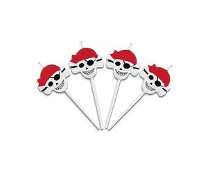 Staedter Pirates clés Ensemble de Bougies, Blanc, 4 pièces