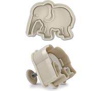 Städter Präge-Ausstecher mit Auswerfer Elefant, Ausstechform, Plätzchenform, Keks, Plätzchen, Kunststoff, 5.5 cm, 170353