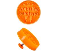 Städter Präge-Ausstecher mit Auswerfer Happy Birthday, Ausstechform, Plätzchenform, Keks, Plätzchen, Kunststoff, Ø 6.5 cm170988