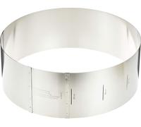 Städter Tortenring Pusteblume, Verstellbar, Backring, Backrahmen, Backform, Backrand, Edelstahl, Ø 18 - 30 cm / H 10 cm, 490048