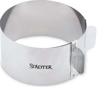 Städter Tortenring Rund, Verstellbar, Backring, Backrahmen, Backform, Backrand, Edelstahl, Ø 15 - 30 cm / H 9 cm, 882010