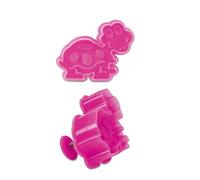 Staedter Tortue gaufrage Emporte-pièce avec éjecteur, Rose, 6 cm