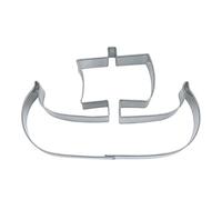 Staedter Viking Bateau Forme Cookie Cutter, Argent
