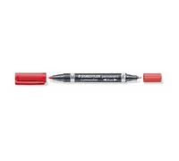 STAEDTLER 10116 Marqueur Permanent Lumocolor Duo 348 Double Pointe 0,6 a 1,5mm Noir