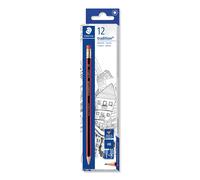 STAEDTLER 112-HB Tradition Graphite Pencil for Drawing & Sketching - HB, Eraser-