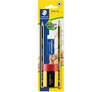 STAEDTLER 121-S BK5D Noris School Lot de 5 crayons graphite 2B, B, HB, H, 2H Noir