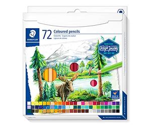 Staedtler 146C Crayons de Couleur - 72 Couleurs, hexagonaux | Mine souple aux couleurs vives, bois durable - large gamme pour adultes, enfants & travail fin - Art.-Nr. 146C C72