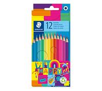 Staedtler 146C - Etui Carton 12 Crayons De Couleur Assortis - Edition Happy - 146 C12 Ha