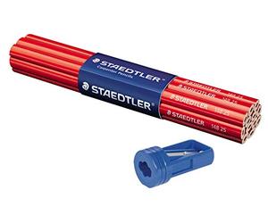 Staedtler 148 25 Porte-mine ovale pour intérieur Largeur de trait de 1 à 2 mm Longueur 243 mm, 12er-Pack + Spitzer