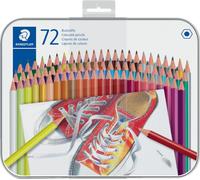 Staedtler Crayon De Couleur Hexagonal, Étui En Métal De 72