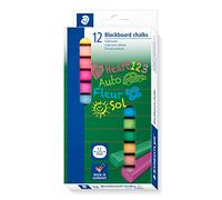 Eberhard Faber – Craies pour tableau mural – étui carton 12 pièces 90 mm, couleurs G