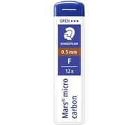 Staedtler® 250 05-F Mine fine Mars® micro carbon 250 - 0,5 mm, F, noir, 12 mines