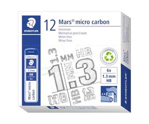 Staedtler 250 13-HB VE Mars Etui de 12 Mine fine graphite pour porte-mine HB 1,3 mm