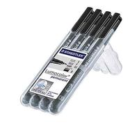 Staedtler Feutre universel Lumocolor permanent 4 pointes assorties encre noire